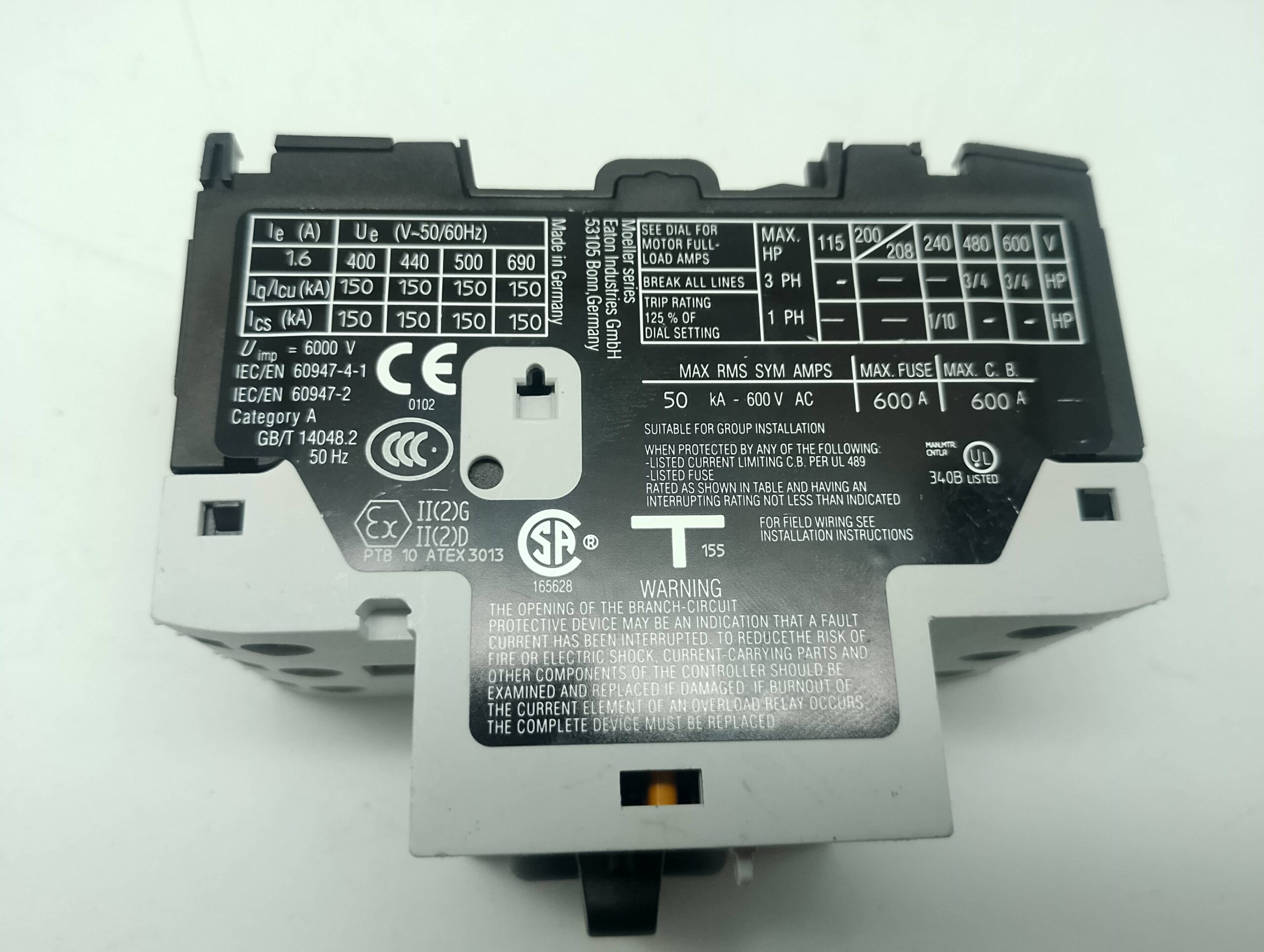 Eaton PKZM0-1,6 XTPR1P6BC1 Motorschutzschalter 1-1,6A – Bild 3