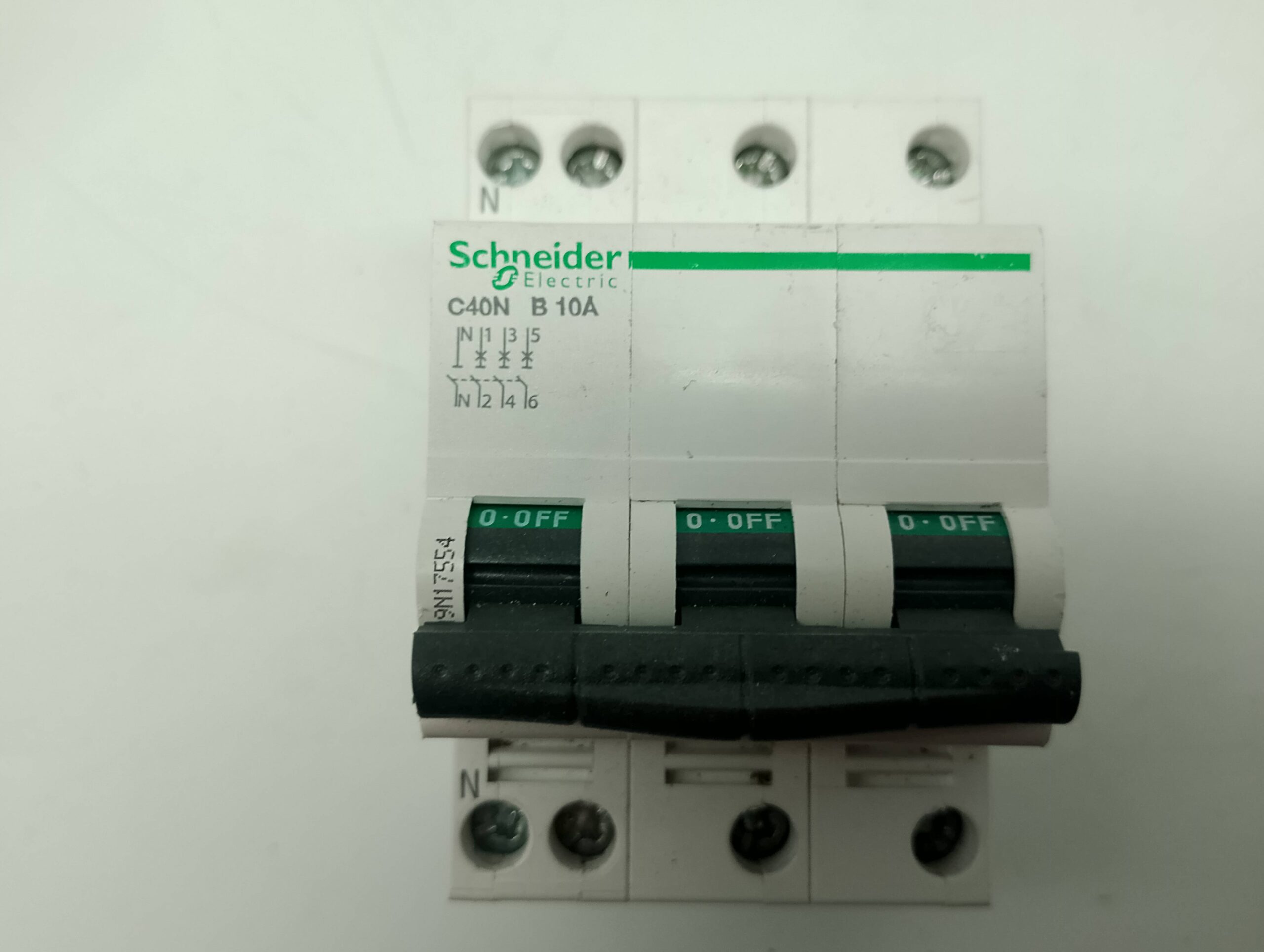 Schneider Electric A9N17554 Sicherungsautomat 3pol. C40N, B10A