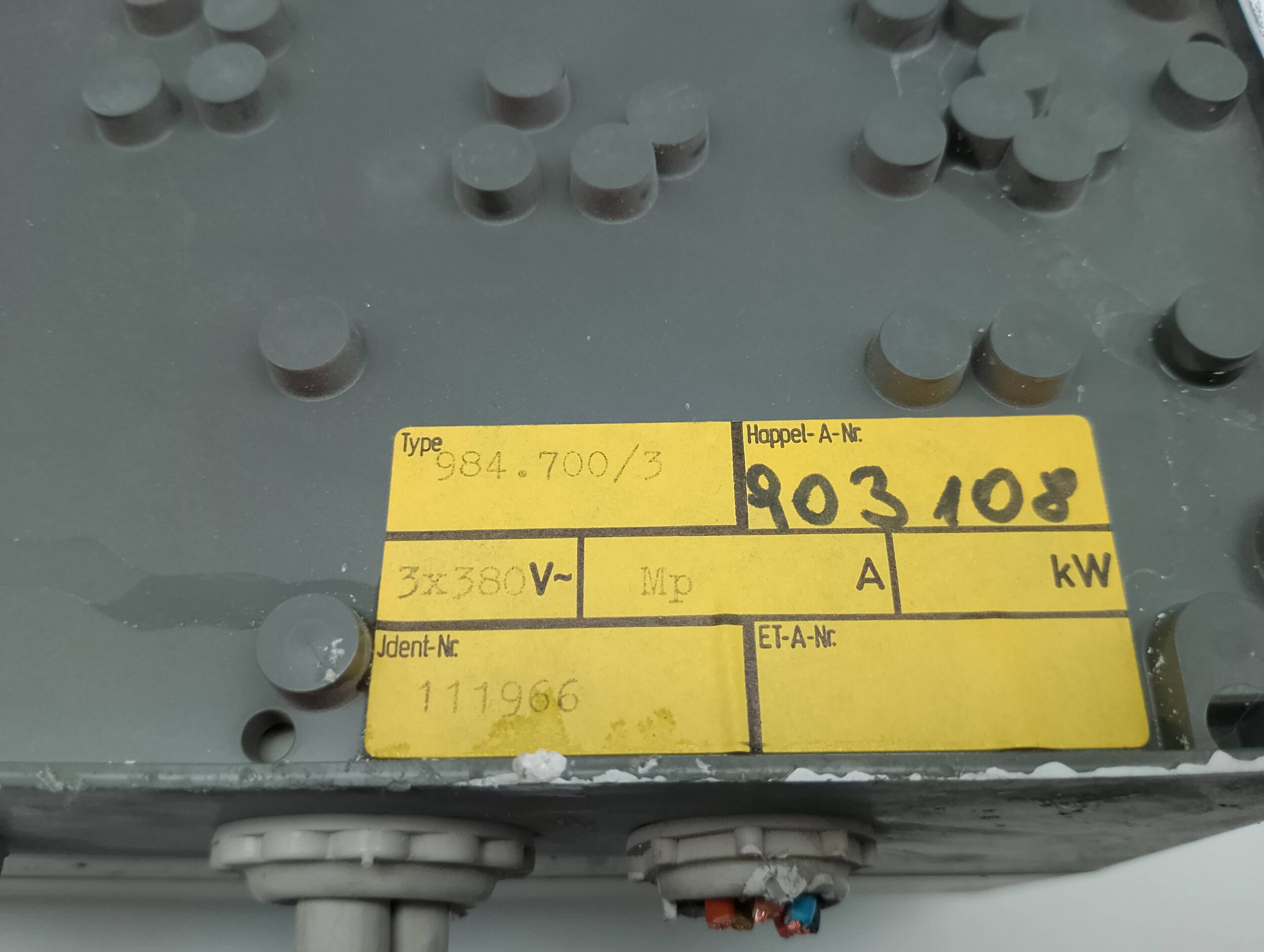 Gea Happel Typ 984.700, 3x 380V mit 3 Stufen Schalter Lüfter/Heizung Steuerung, Ersatzteil – Bild 7