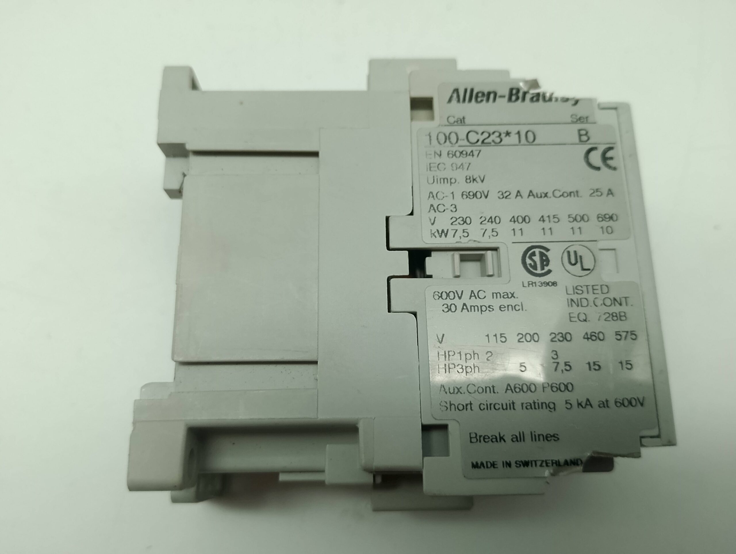 AB Allen Bradley Schütz 100-C23*10 B 230V 50/60Hz – Bild 2