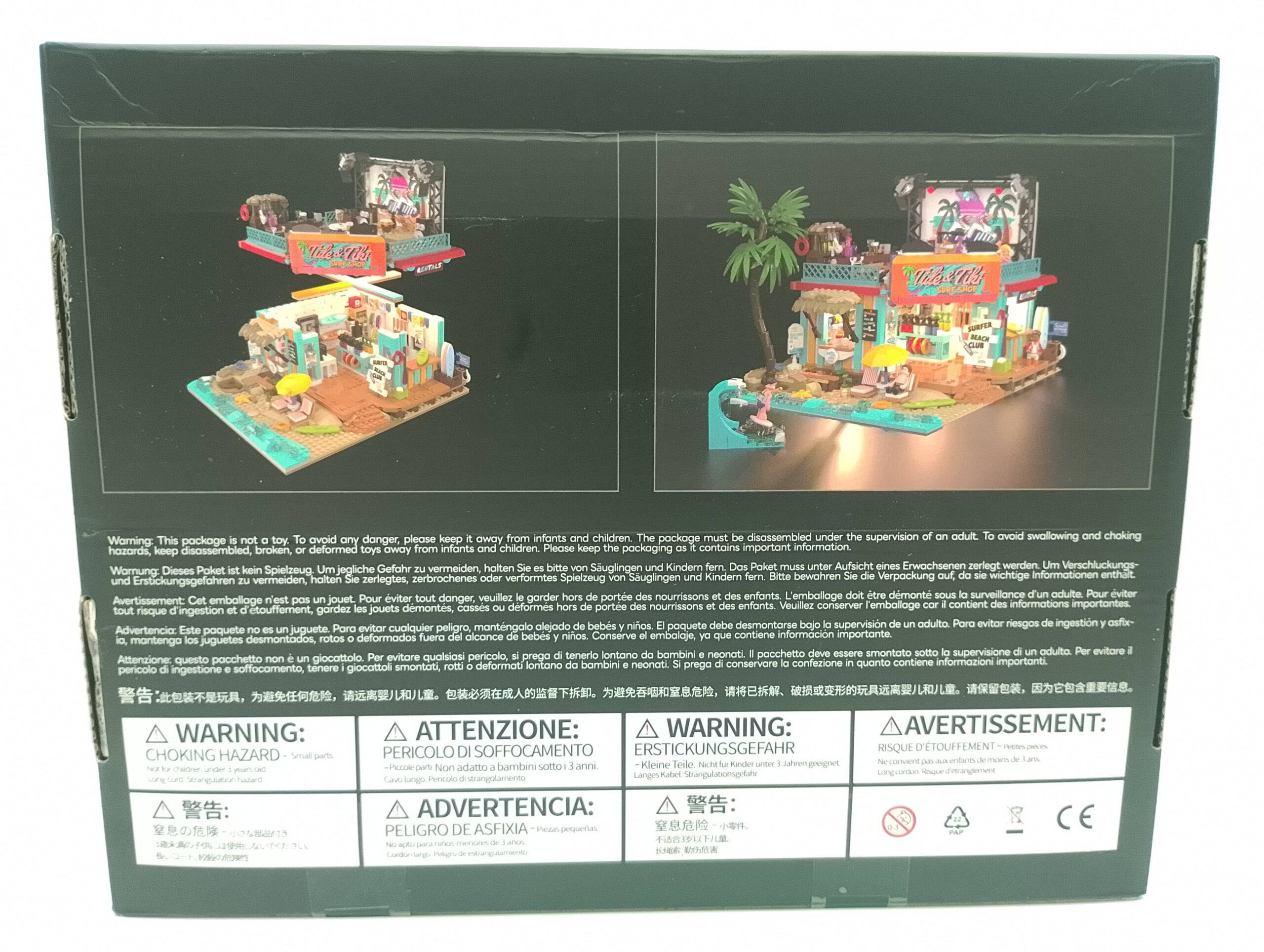 Lumibricks / Funwohle 20004 Surf Shop – beleuchtetes Klemmbaustein-Set Sommer, Strand und Surfen in einem Modell – Bild 2