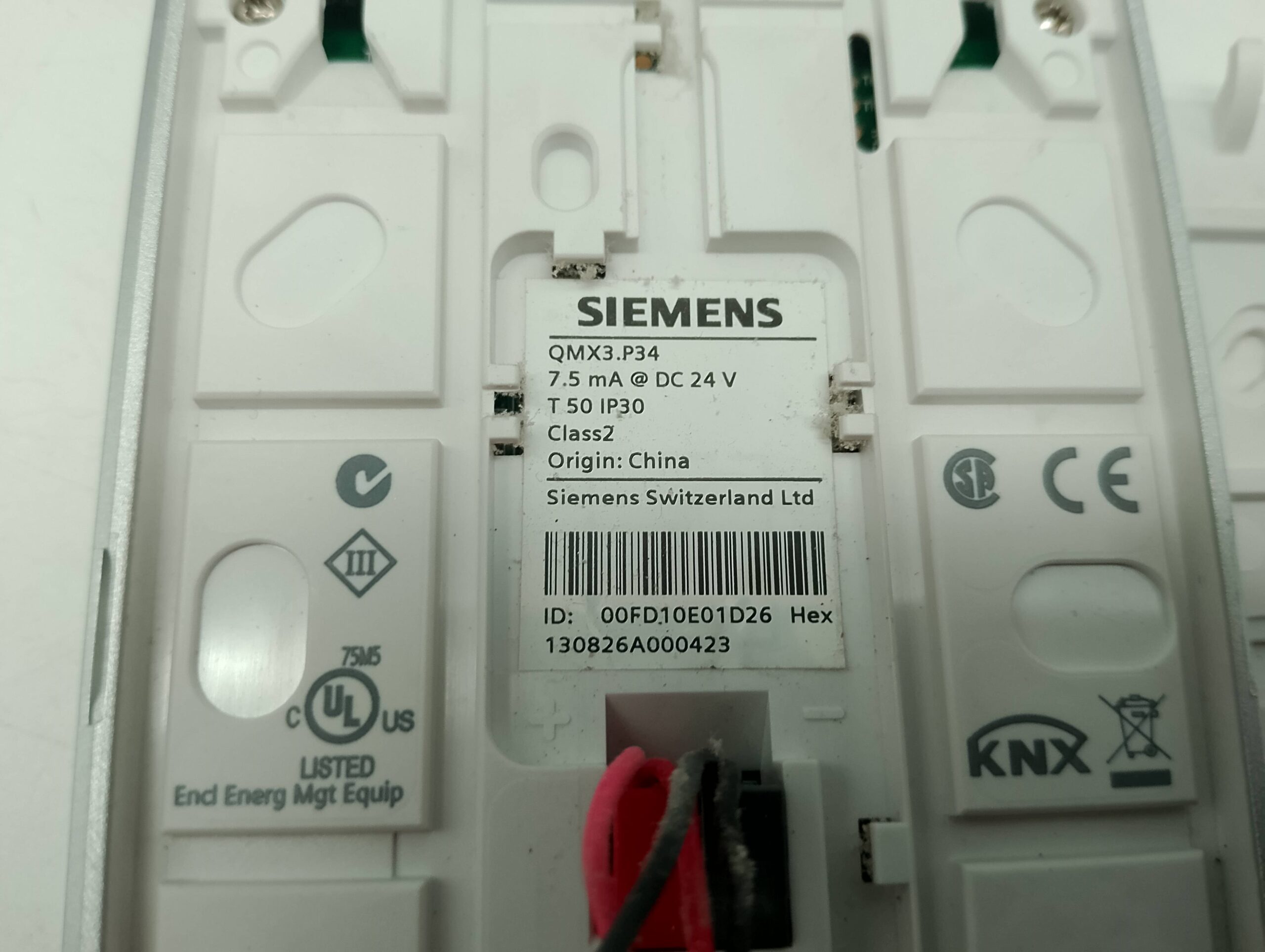 Siemens QMX3.P34 Raumbediengerät mit Wandhalterung – Bild 4
