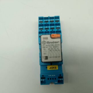 Finder 55.34.8.230.0040 Relais 230VAC 7A 250V~ + Finder 94.P4 Sockel