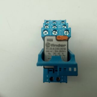 Finder 55.33.8.230.00.10 Relais 230V AC 10A-250V~ mit Sockel 94.03
