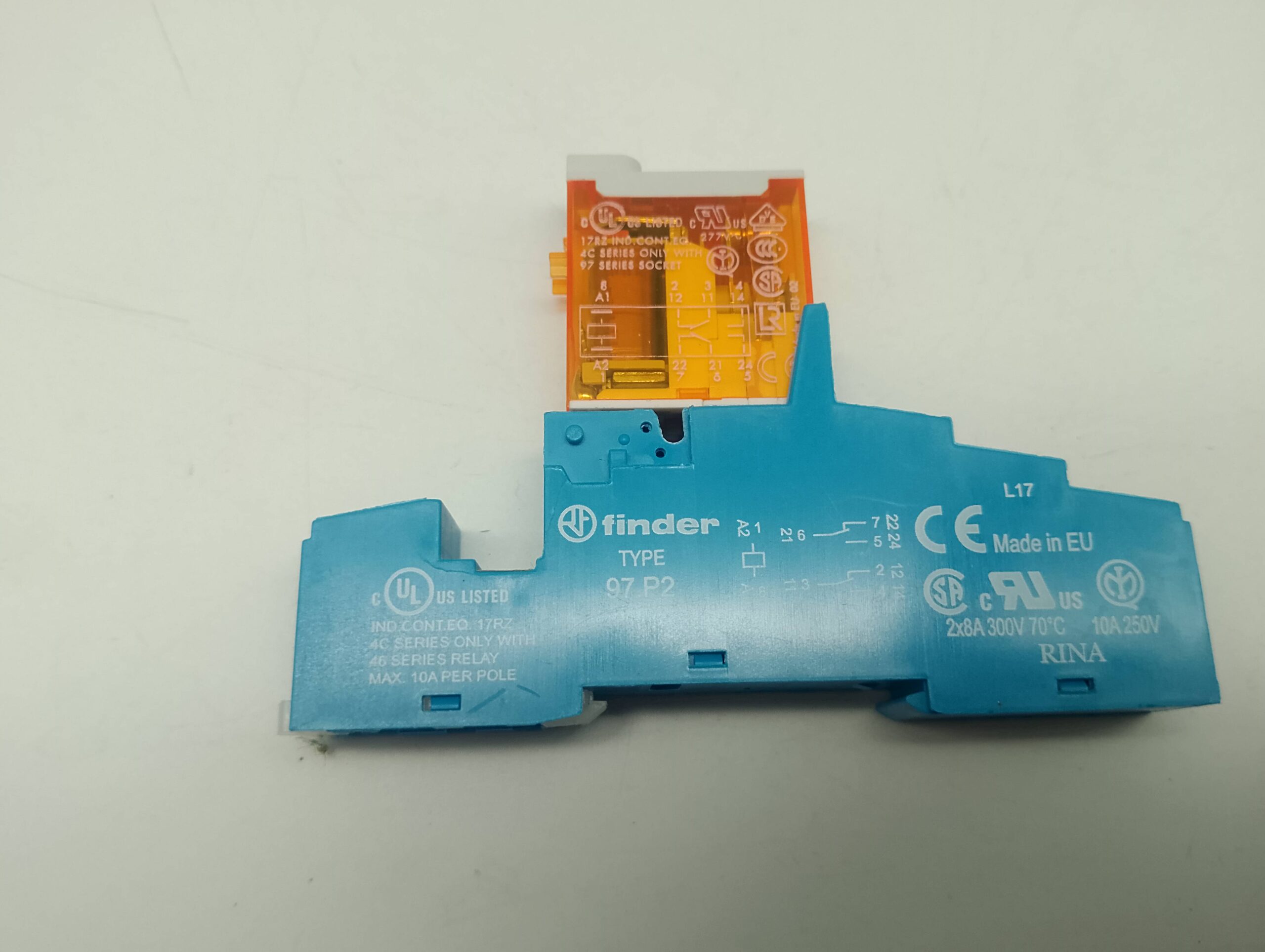 Finder 46.52.8.230.5040 Relais 230V AC 8A 250V Sockel 97.P2 – Bild 3