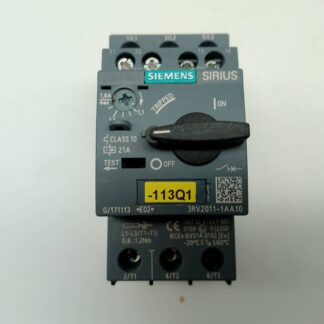 Siemens Sirius 3RV2011-1AA10 Motorschutzschalter, Leistungsschalter 1,1-1,6A