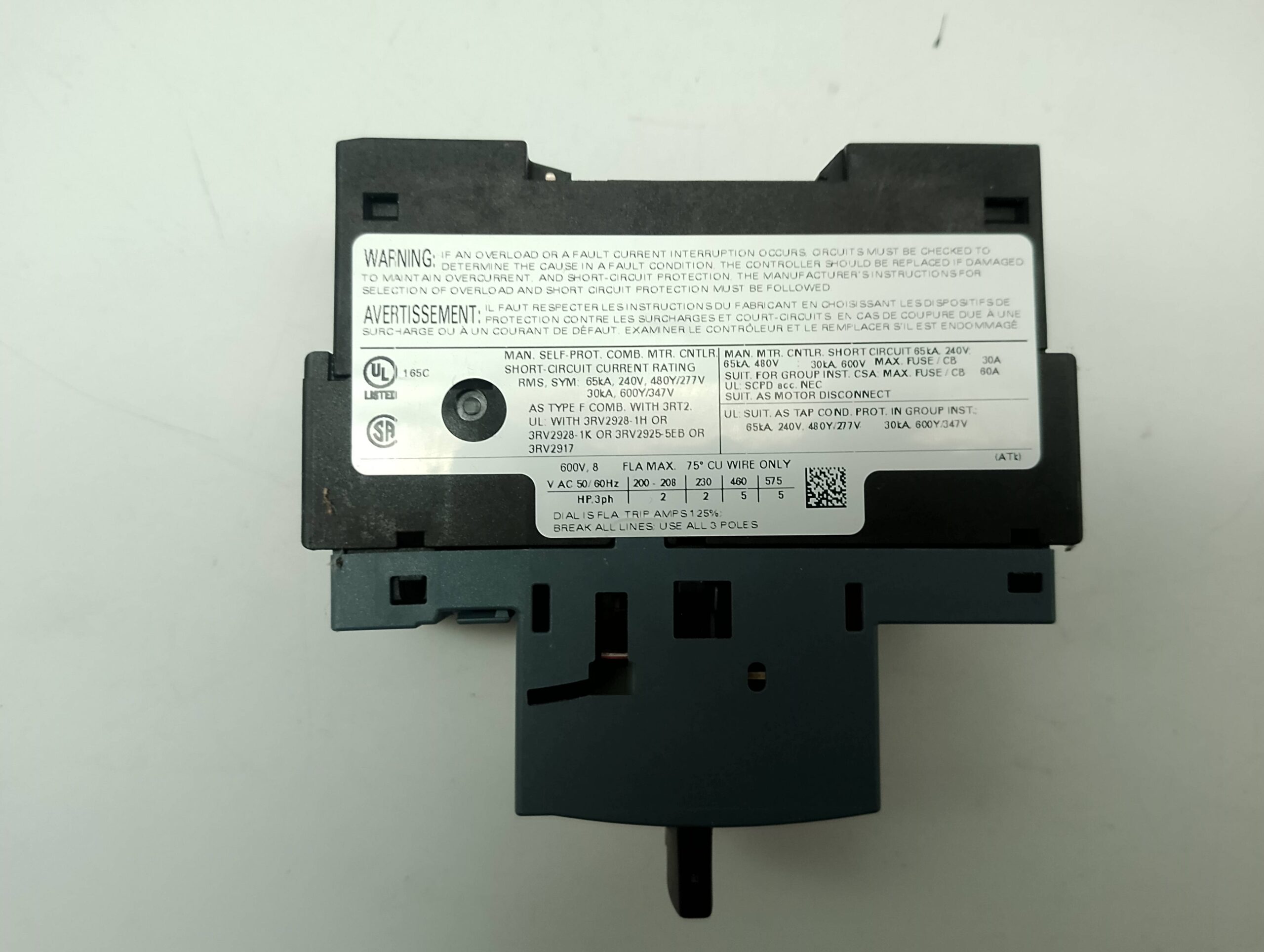 Siemens Sirius 3RV2021-1HA10 Motorschutzschalter, Leistungsschalter 5,5-8A – Bild 3