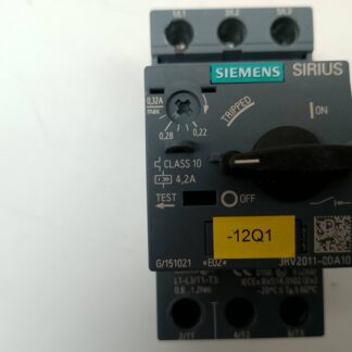 Siemens Sirius 3RV2011-0DA10 Motorschutzschalter, Leistungsschalter 0,22-0,32A