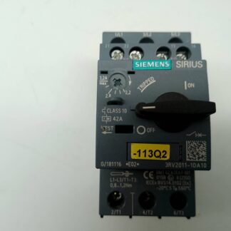 Siemens Sirius 3RV2011-1DA10 Motorschutzschalter, Leistungsschalter 2,2-3,2A