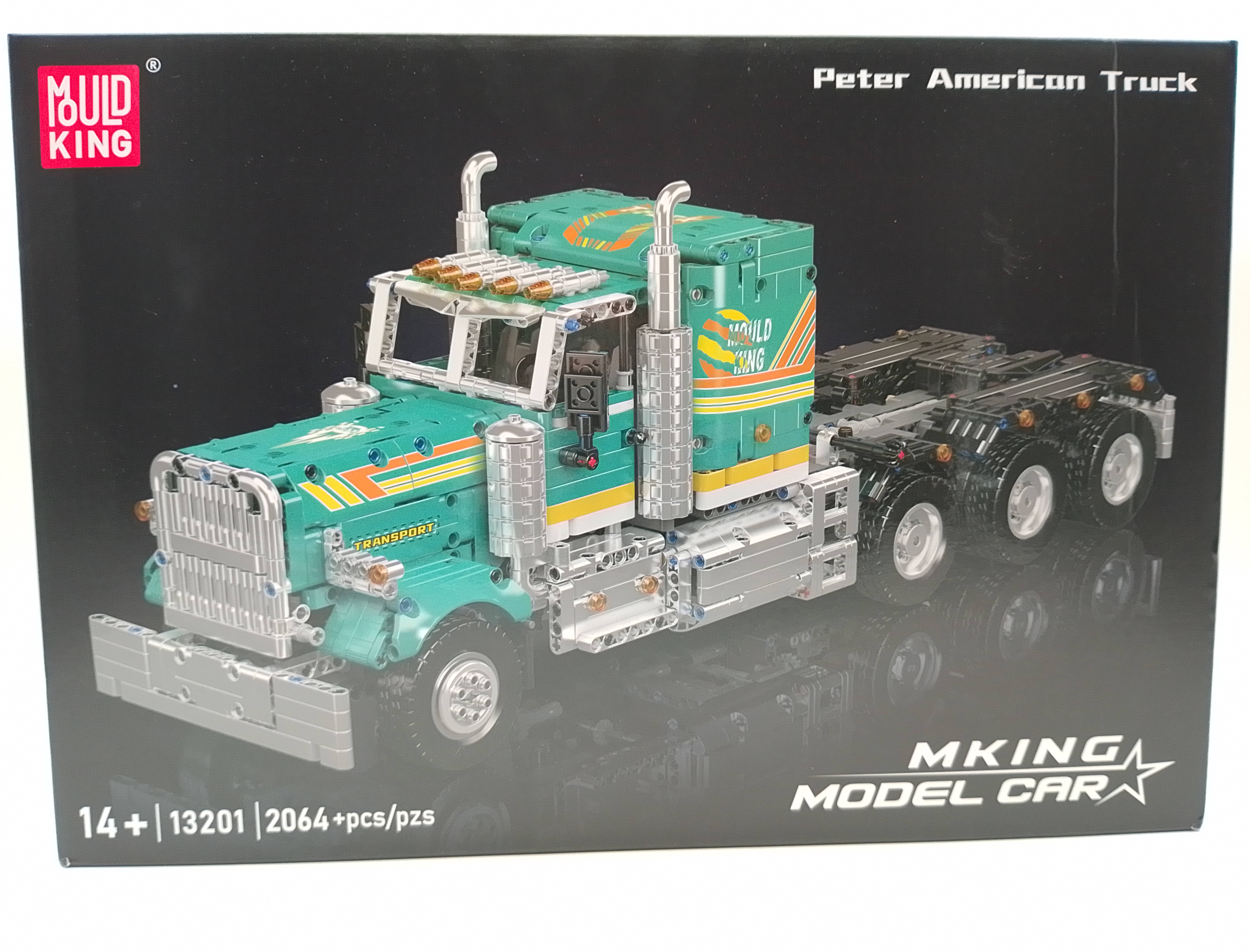 Mould King 13201 Ferngesteuerter Peter American Truck Bausatz  2.064 Teile