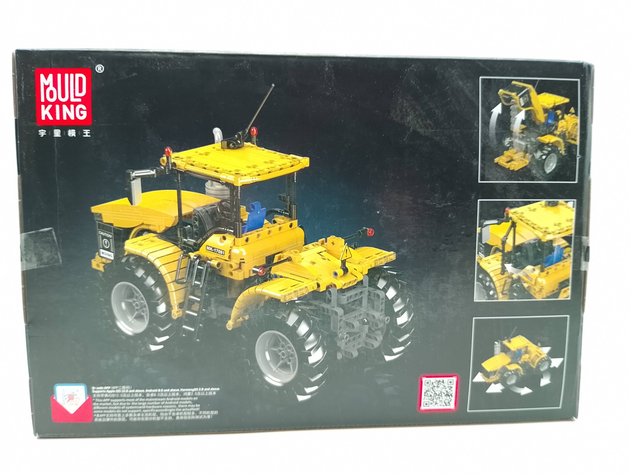 Mould King 17081 Challenger Knickgelenkter Traktor Ferngesteuert 1300 Teile – Bild 2