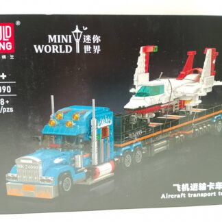 Mould King 24090 Flugzeugtransporter mit Tieflader Anhänger Bausatz 1.468 Teile
