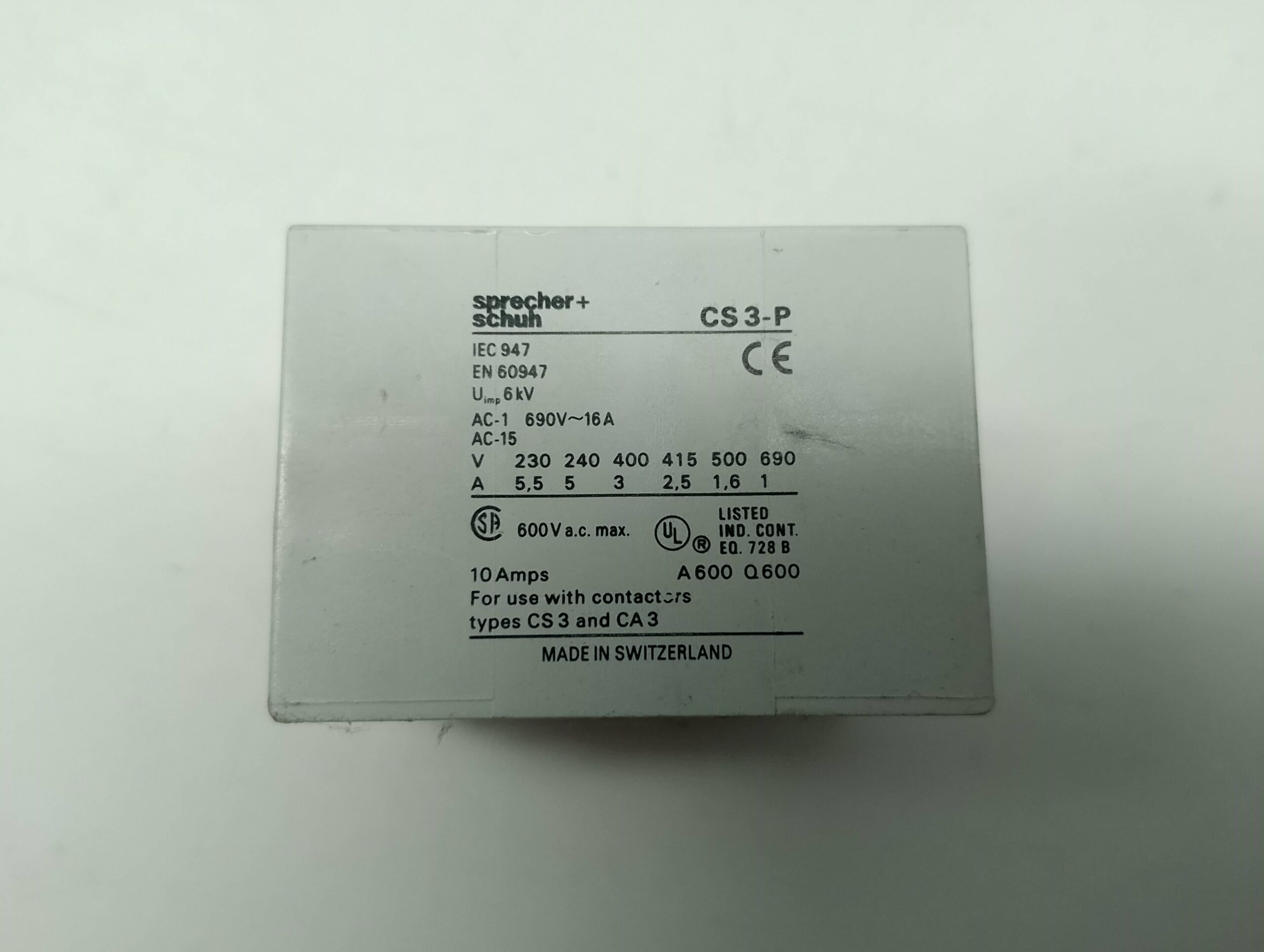 Sprecher + Schuh CS3-P-31 Hilfskontakt Ersatzteil – Bild 2