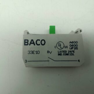 Baco 33E10 Kontaktelement 10A Ui 690V AC AC15 240V 3A 3-4