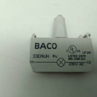 BACO 33EAWH 230V Klemmenblock mit weißer LED 230V AC