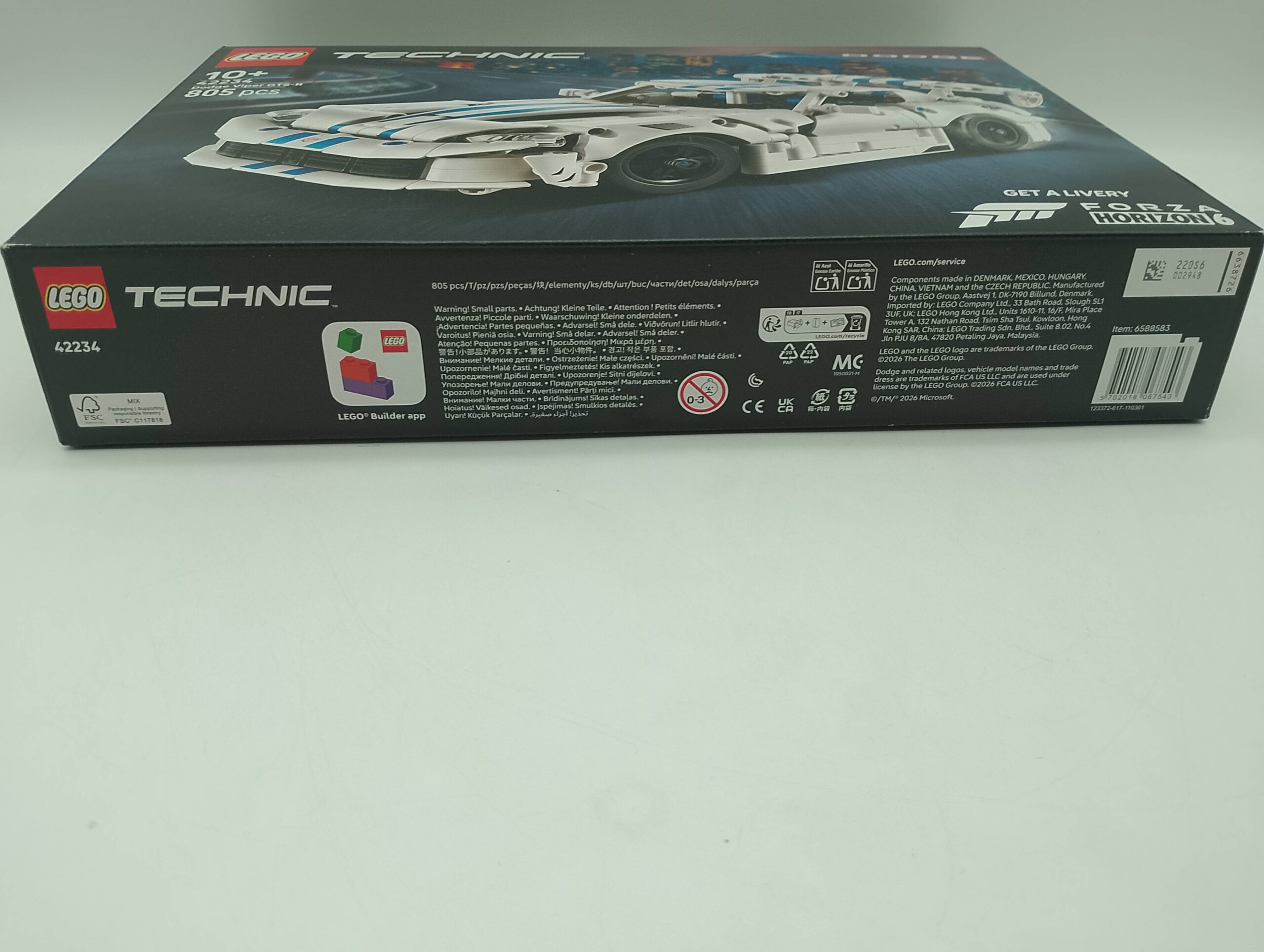 LEGO Technic 42234 Dodge Viper GTS-R Sportwagen – Bild 3