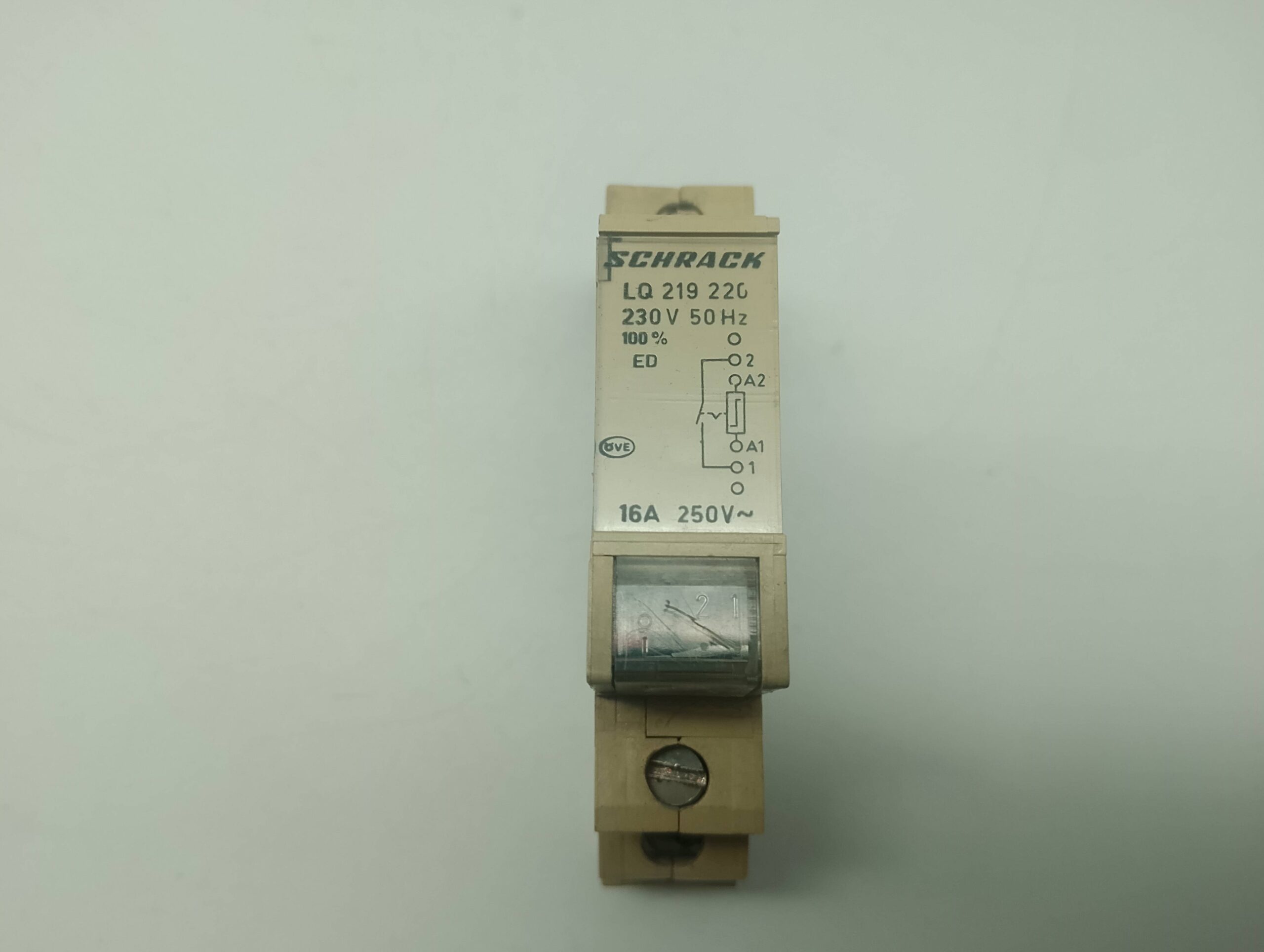 Schrack LQ219220 Fernschalter / Stromstoßschalter – 230 V AC, 16 A – gebraucht