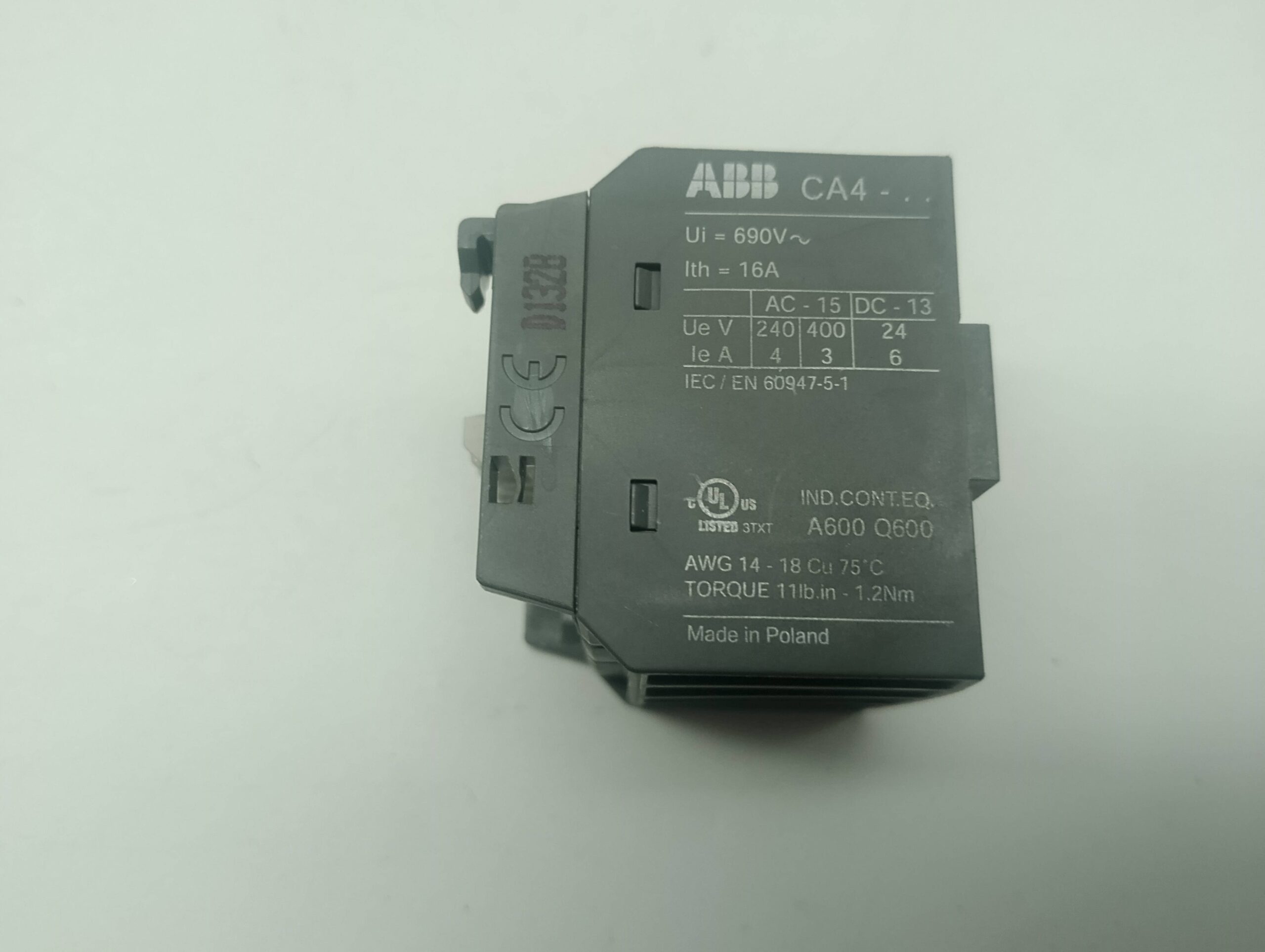 ABB CA4-22M Hilfskontaktblock – 2 Schließer + 2 Öffner – gebraucht – Bild 2