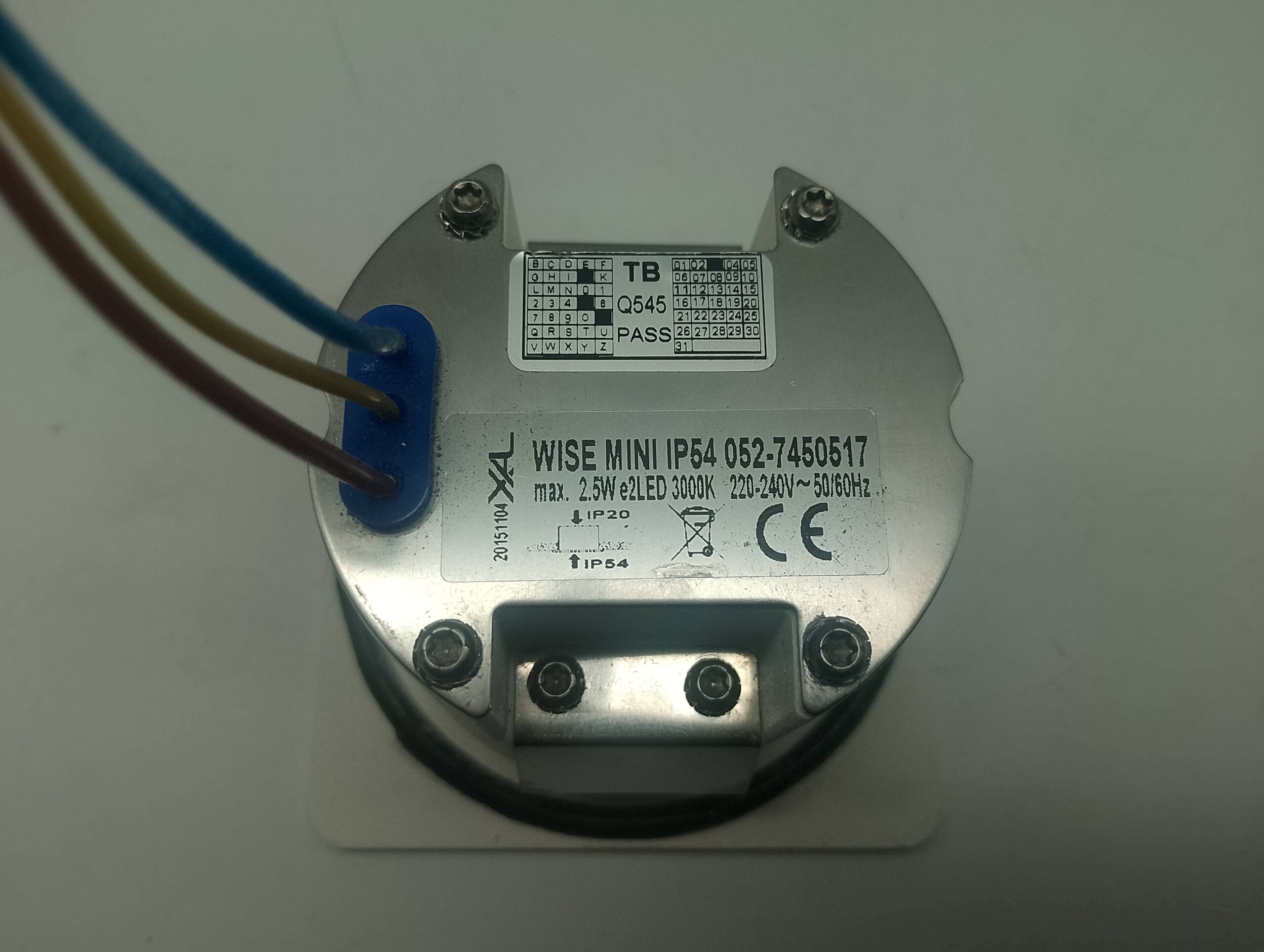 XAL WISE MINI LED-Einbauleuchte 052-7450517 – 2,5 W, 3000 K, weiß – gebraucht – Bild 2