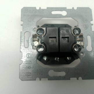 Berker Doppel-Schaltereinsatz Taster mit Kennzeichnung 21806 – 10 AX, 250 V – gebraucht
