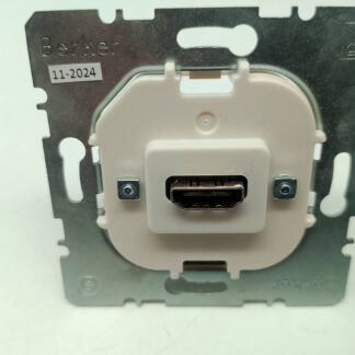 Berker HDMI-Anschlussdose / HDMI-Einsatz mit Tragring – gebraucht