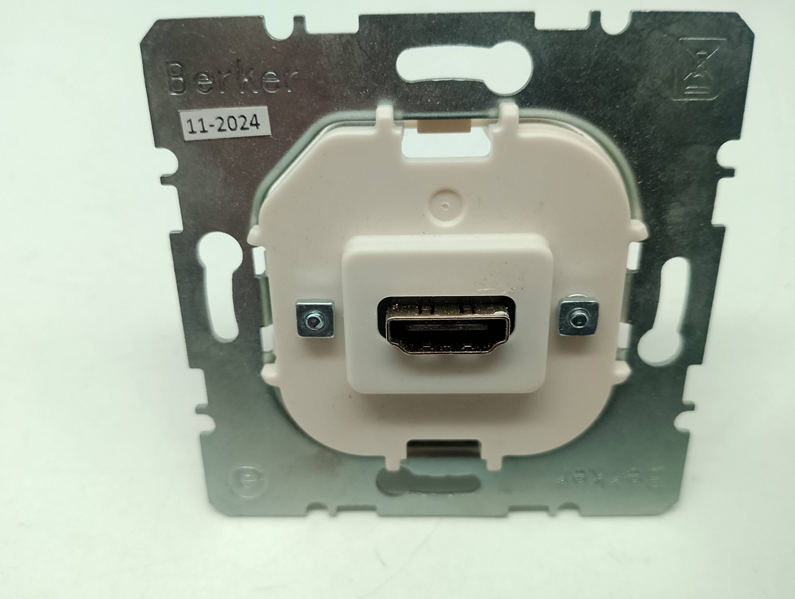 Berker HDMI-Anschlussdose / HDMI-Einsatz mit Tragring – gebraucht