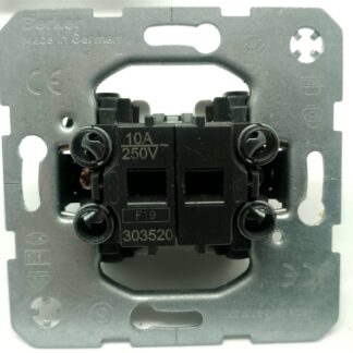 Berker 303520 Jalousieschalter – rastend, 10 A, 250 V – gebraucht